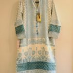 Periwinkle Jacquard Kurta