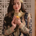 Qalamkar Majestic Blue_Luxury Formals (4)