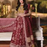 Qalamkar Ruby Royale_Luxury Formals