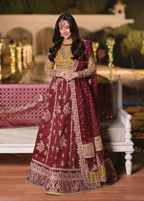 Qalamkar Ruby Royale_Luxury Formals