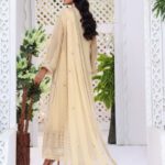 Quzey Almond Sparkle Chiffon Dress (1)