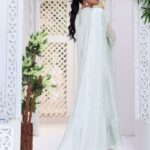 Quzey Aquamarine Delight Chiffon Dress
