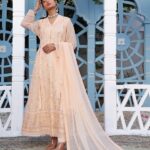 Quzey Peach Melba Long Dress