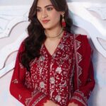Quzey Ruby Red Chiffon Dress (2)