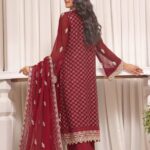 Quzey Cherry Charm Embroidered Dress (2)