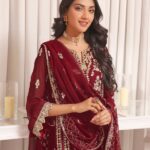 Quzey Cherry Charm Embroidered Dress (2)
