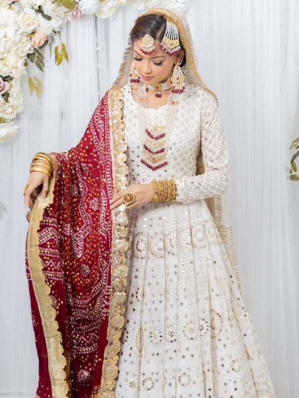 Quzey Chickenkari Lehenga Set