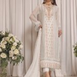 Quzey Pearl Perfection Embroidered Dress