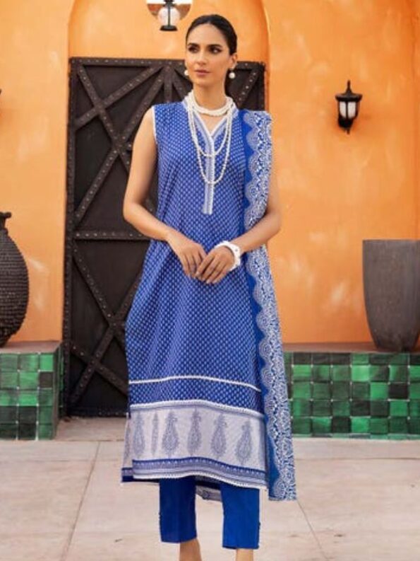 Blue Horizon Lawn Dress