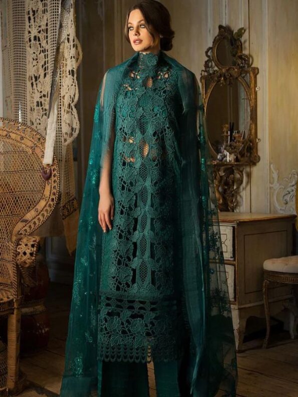 Emerald Luxury Lawn Dress
