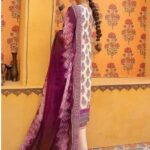 Lavender Lawn Embroidered Dress