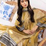 Mustard Mirage Lawn Dress Gul Ahmed