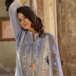 Azure Dream Luxury Lawn Dress
