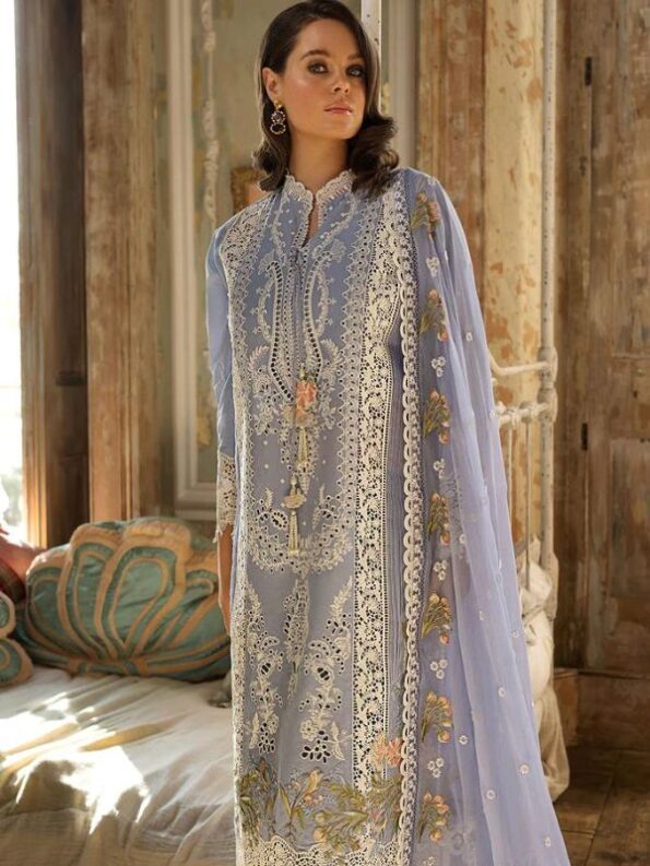 Azure Dream Luxury Lawn Dress