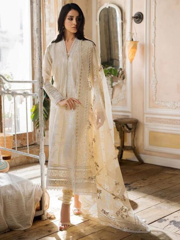 Buttercream Luxury Lawn Dress