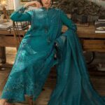 Deep Emerald Luxury Lawn Dress