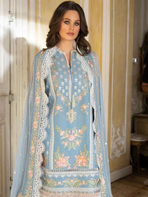 Oceanic Luxury Lawn Dress