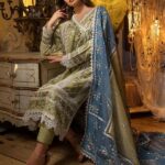 Pastel Green Luxury Lawn Dress (2)