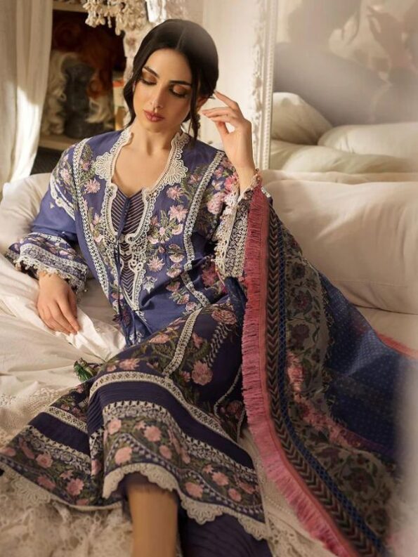 Sapphire Luxury Lawn Dress