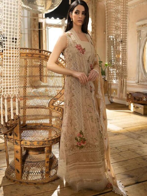 Vanilla Bloom Luxury Lawn Dress