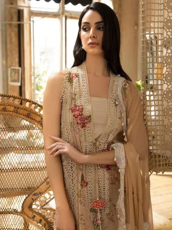 Vanilla Bloom Luxury Lawn Dress