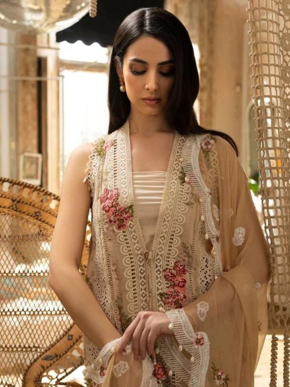 Vanilla Bloom Luxury Lawn Dress