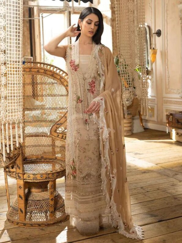 Vanilla Bloom Luxury Lawn Dress