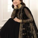 Black Peshwas Long Dress