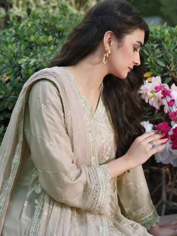 Tide Chiffon Embroidered Dress - 2