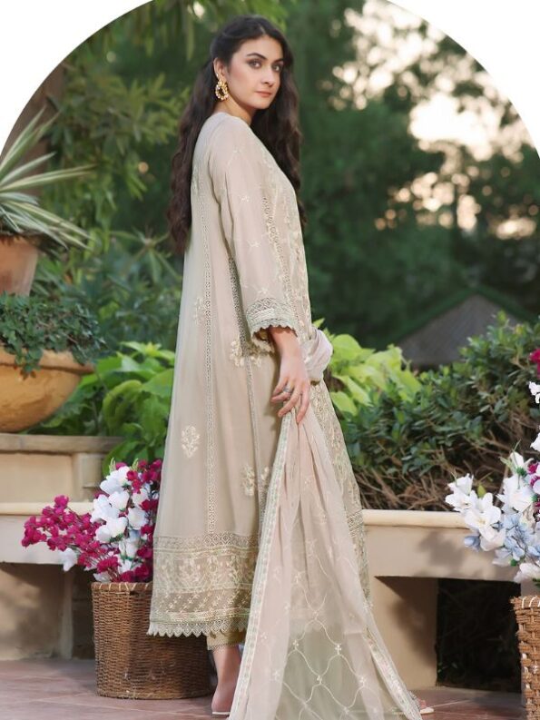 Tide Chiffon Embroidered Dress - 2