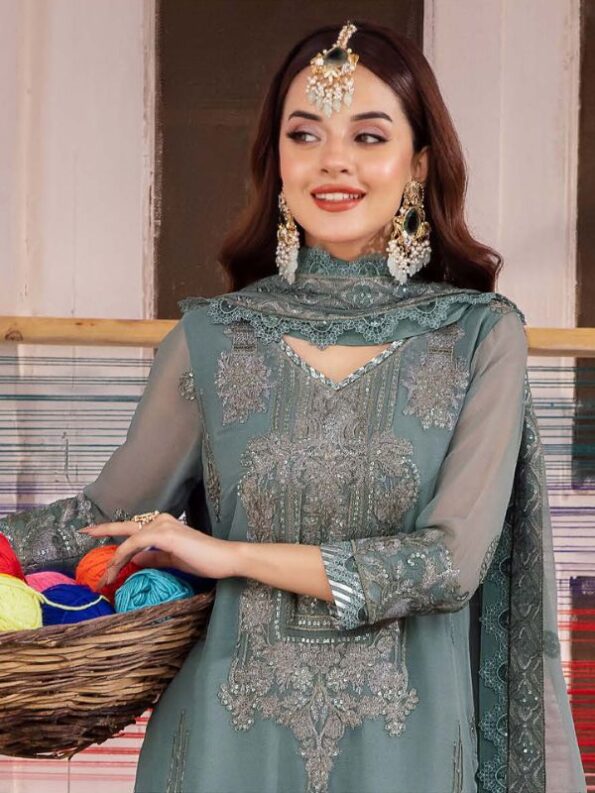 Mineral Green Formal Dress