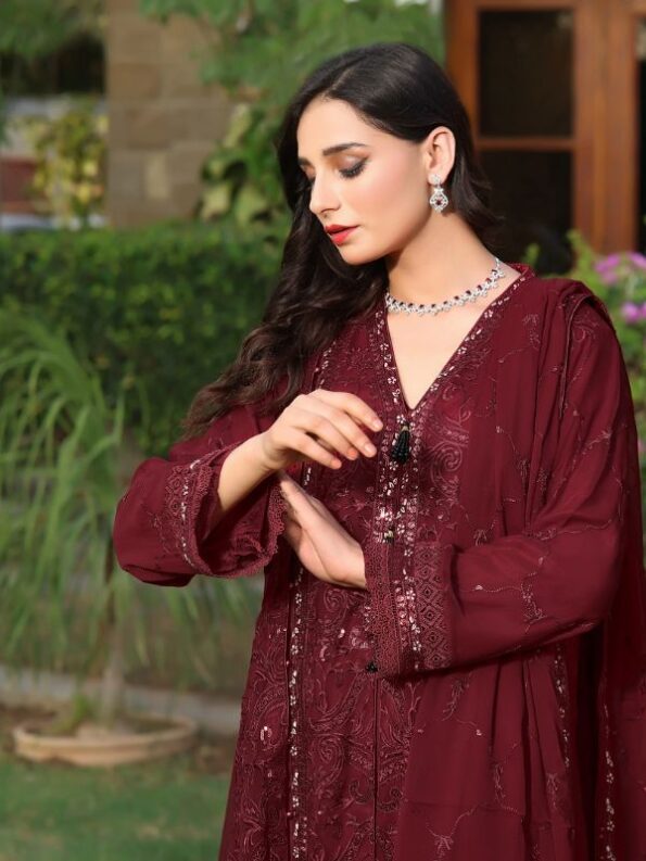 Monarch Chiffon Embroidered Dress