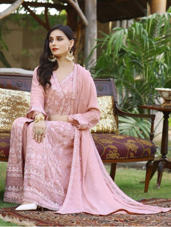 Pink Flare Chiffon Dress