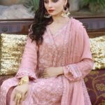 Pink Flare Chiffon Dress (2)