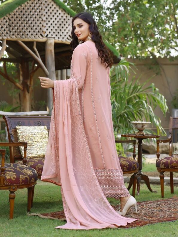 Pink Flare Chiffon Dress