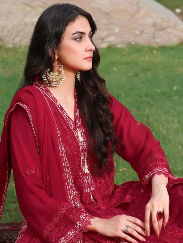 Scarlett Chiffon Embroidered Dress