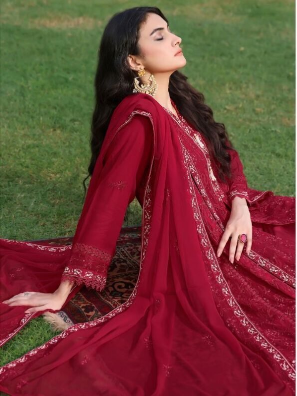 Scarlett Chiffon Embroidered Dress