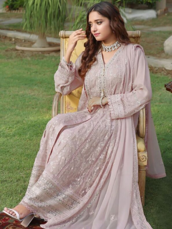 Tide Chiffon Embroidered Dress
