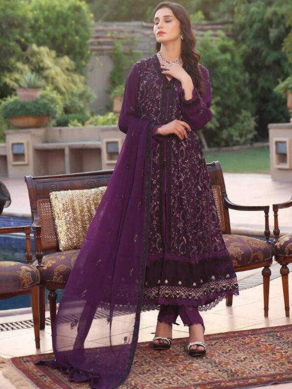 Toledo Chiffon Embroidered Dress