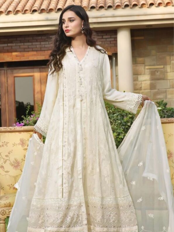 Vista White Chiffon Dress