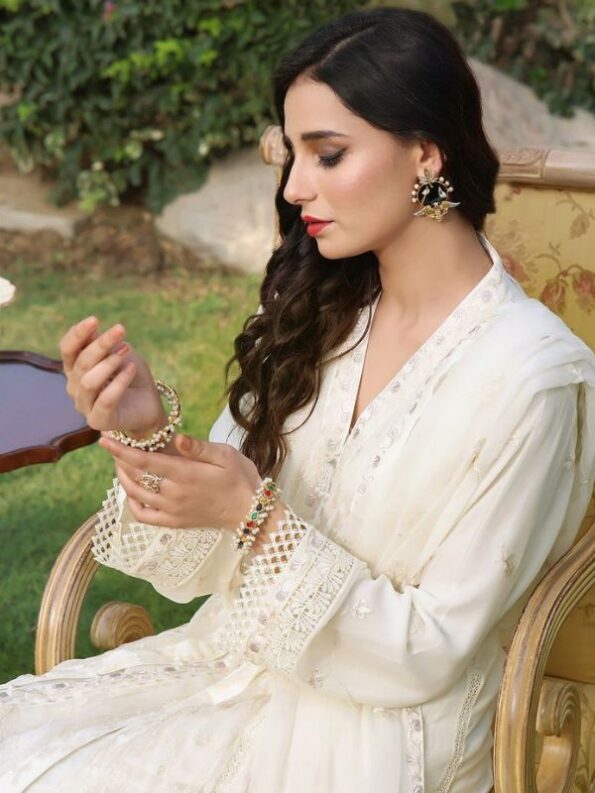 Vista White Chiffon Dress