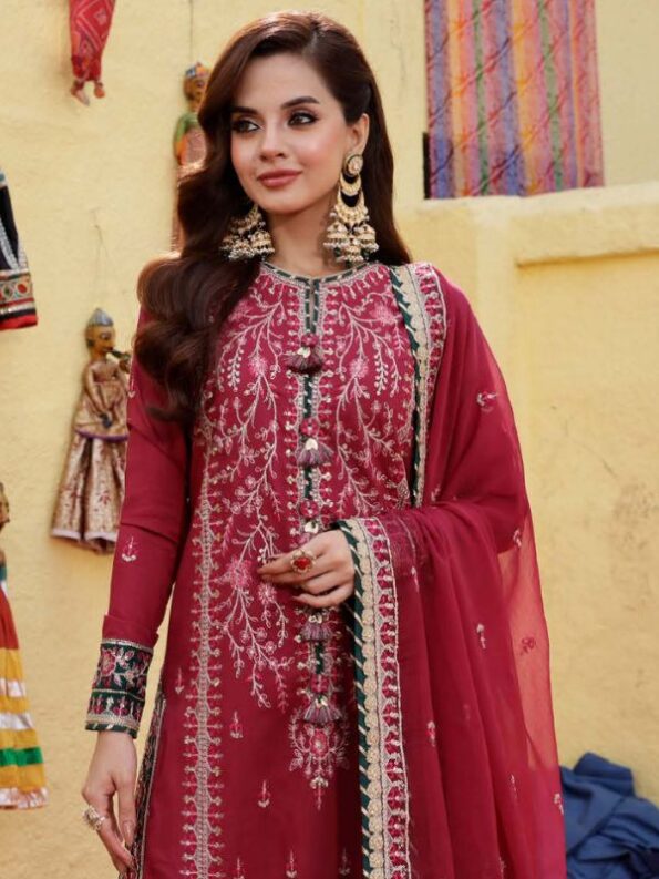 Vivid Burgundy Formal Dress