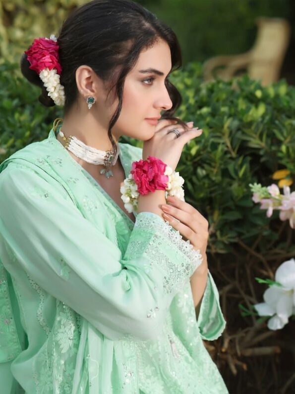 Zanah Chiffon Embroidered Dress
