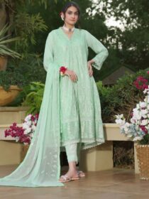 Zanah Chiffon Embroidered Dress