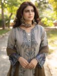 HEERAS Cotton – IVORY GREY