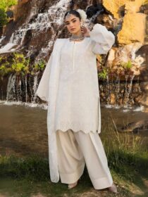 HEERAS Cotton - White Crown Farshi