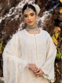 HEERAS Cotton - White Crown Farshi
