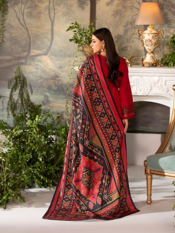 HEERAS - REGAL RED KHADDAR