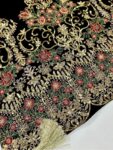 Quzey Velvet Shawl – Luxury BlackQuzey Velvet Shawl – Luxury Black