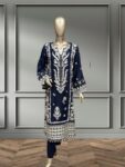 Quzey Dhanak Dress - Blue